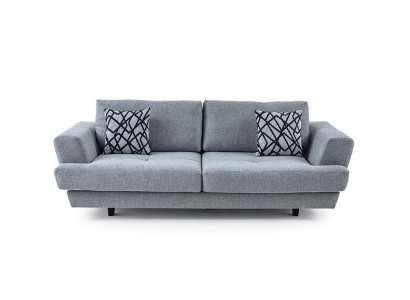 Living room Design 3-Seater Gray Sofa Modern Luxury Fabric Sofa Exclusive